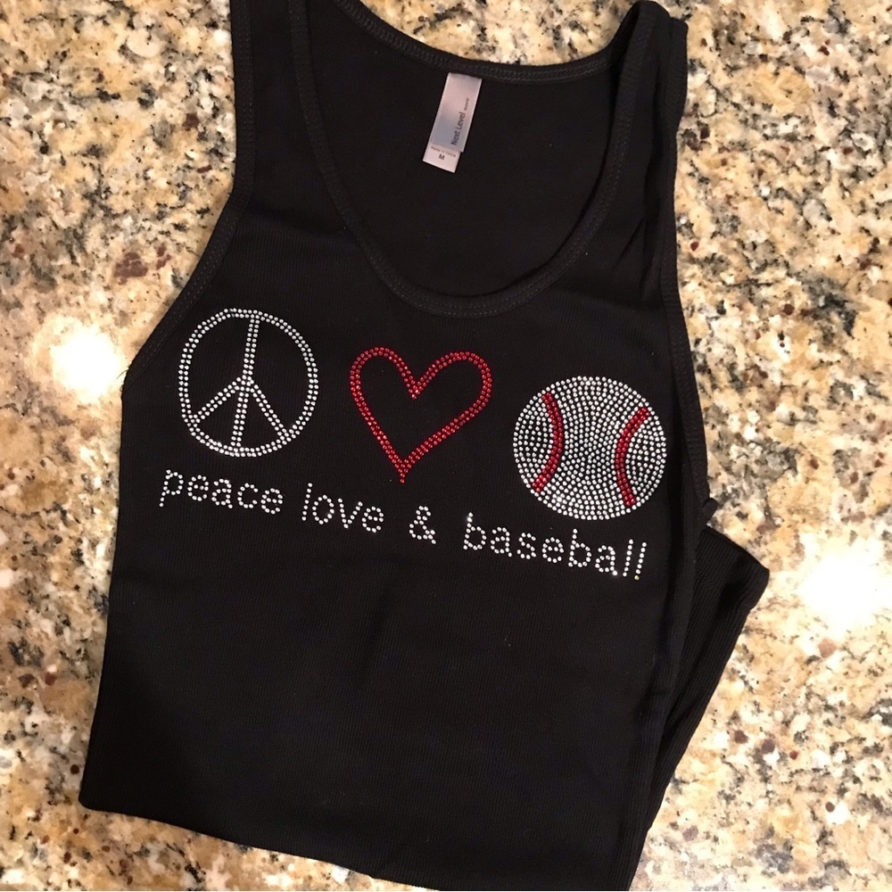 ⚾️Peace Love & Baseball Tank